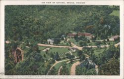 Air View of Natural Bridge, Virginia Postcard