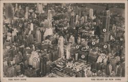 The Penn Zone, The Heart of New York Postcard