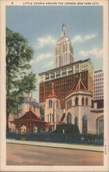 Little Church Around The Corner, New York City Postcard