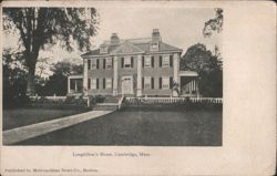 Longfellow's Home, Cambridge, Mass. Postcard