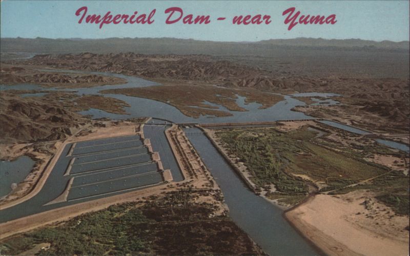 Imperial Dam and Martinez Lake, near Yuma Arizona Art Fszol