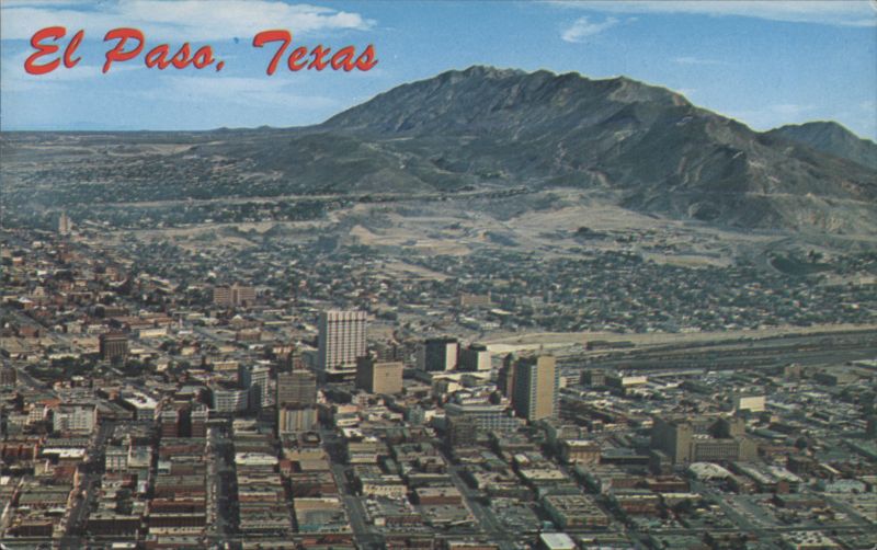 El Paso, Texas, Aerial View Petley