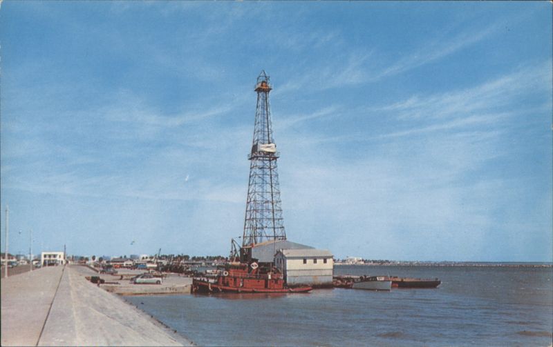Oil Derrick on the Texas Gulf Coast