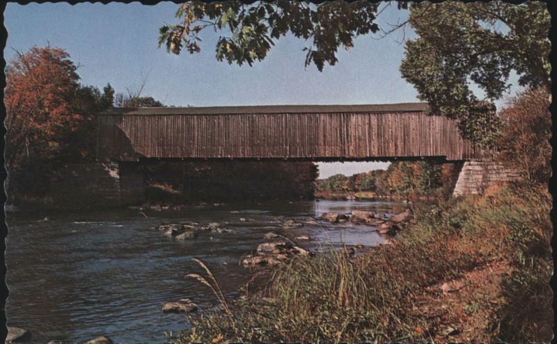 Lowes Covered Bridge, Route 15, Maine Between Dover-Foxcroft and Greenville