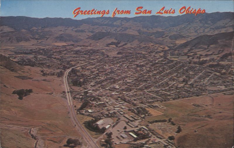 Greetings from San Luis Obispo, Aerial View California