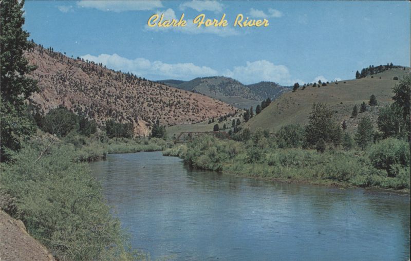 Clark Fork River in Hell Gate Canyon Missoula Montana