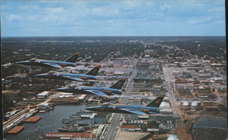 Blue Angels Flight Team Over Pensacola, Florida