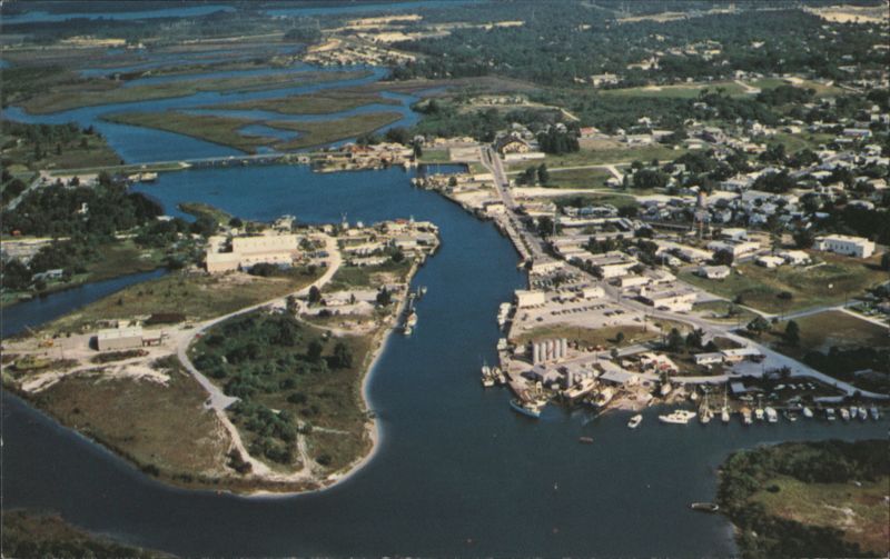 Aerial View, Tarpon Springs, FL, Anclote River Florida