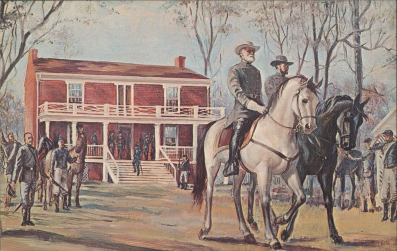 General Robert E. Lee Leaving McLean House, Appomattox Appomattox Court House Virginia