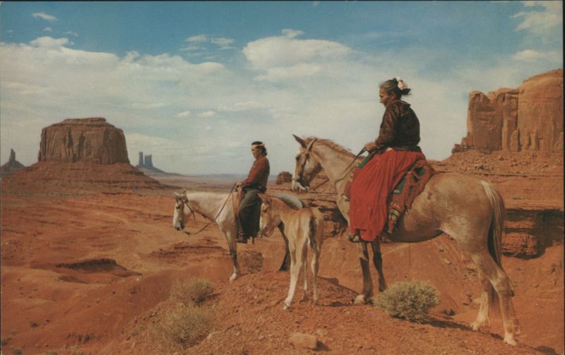 Native Americans on Horseback, Desert Buttes Native Americana
