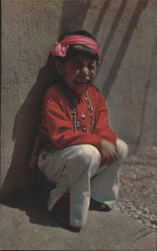 Five Year Old Hopi Boy Smiling Native Americana
