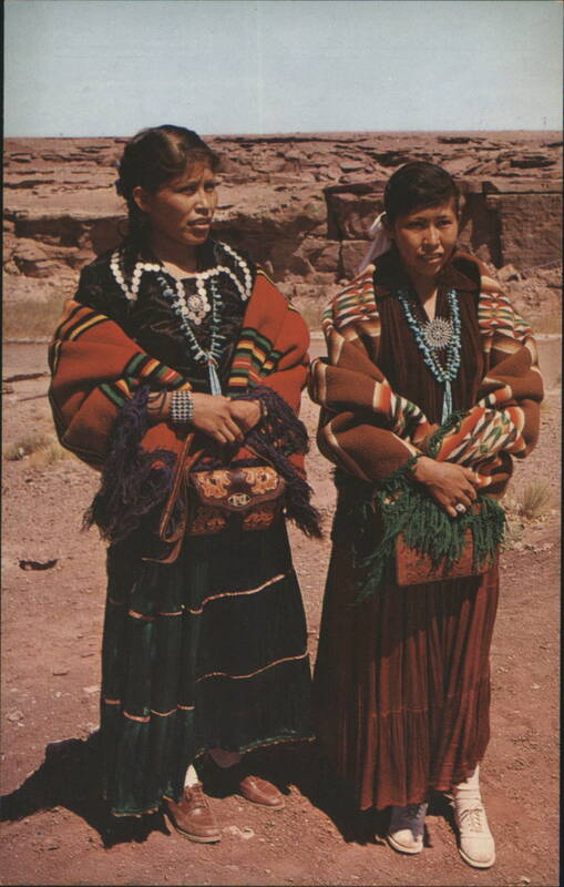 Navajo Beauty, Two Young Indian Girls Bob Petley Native Americana