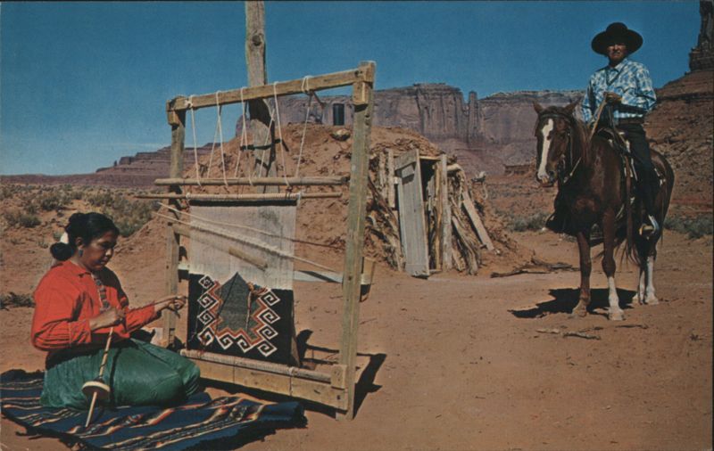 Navajo Rug Weaving, Monument Valley Arizona BOB BRADSHAW