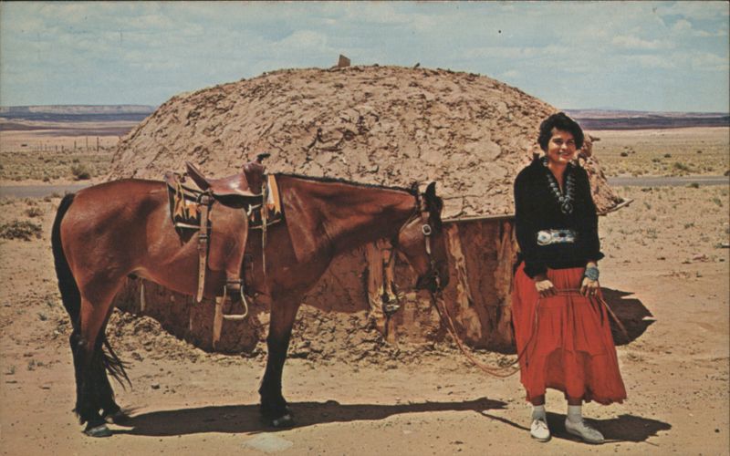 Navajo Maiden with Pony, Northern Arizona Bob Petley