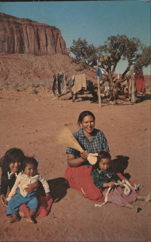Navajo Mother and Children, Northern Arizona Hubert Lowman