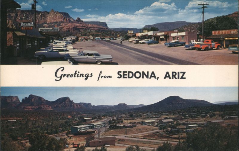 Greetings from Sedona, Ariz: Town & Red Rock Views Arizona