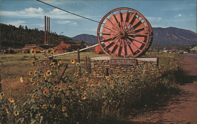Logging Wheels and Lumber Mill, Flagstaff Arizona Bob Bradshaw
