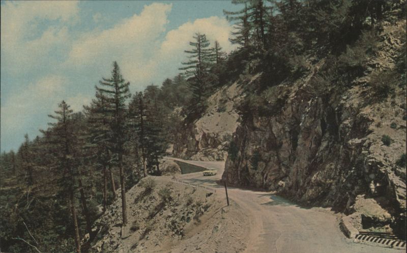 Road to Mount Wilson, California