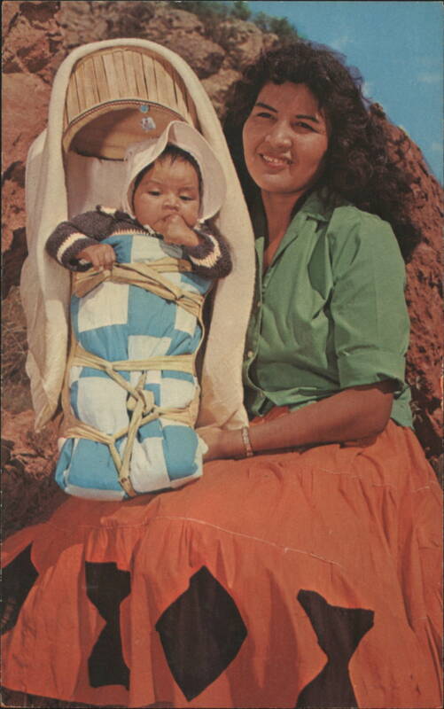 Indian Mother and Her Papoose Western Ways Features
