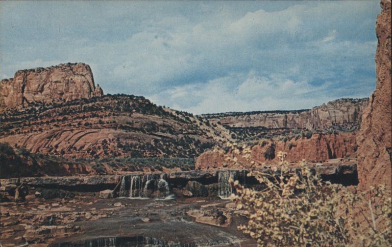 Waterfalls in Tsegi Canyon, Navajo National Monument Arizona