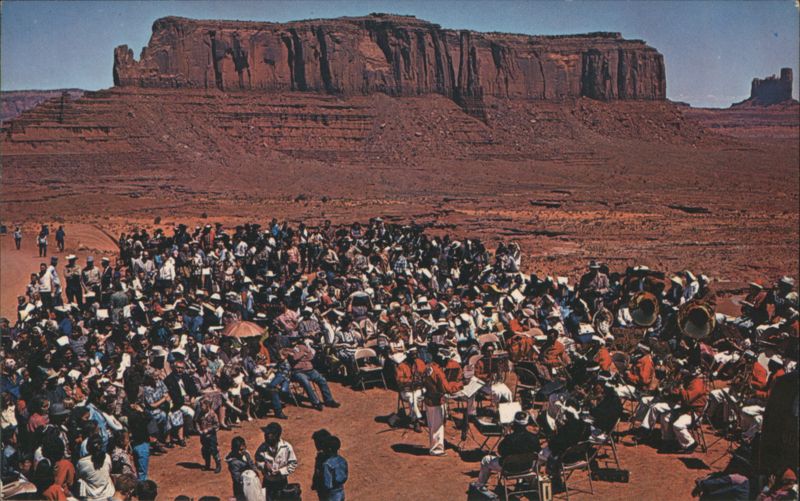 Navajo Band at Monument Valley Park Dedication, AZ Arizona