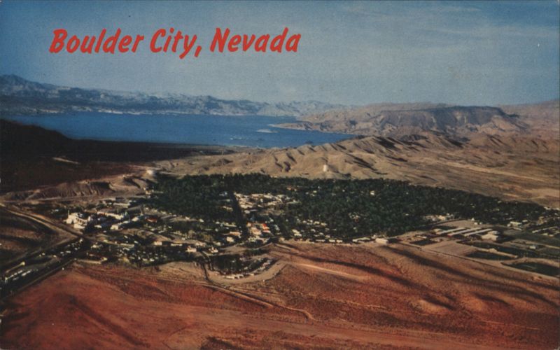 Boulder City, Aerial View Nevada