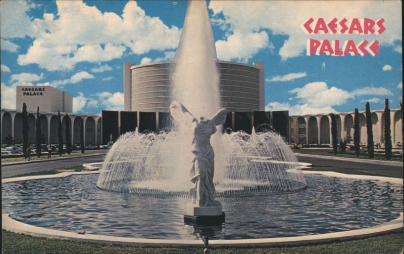 Caesars Palace Fountain and Statue, Las Vegas Nevada