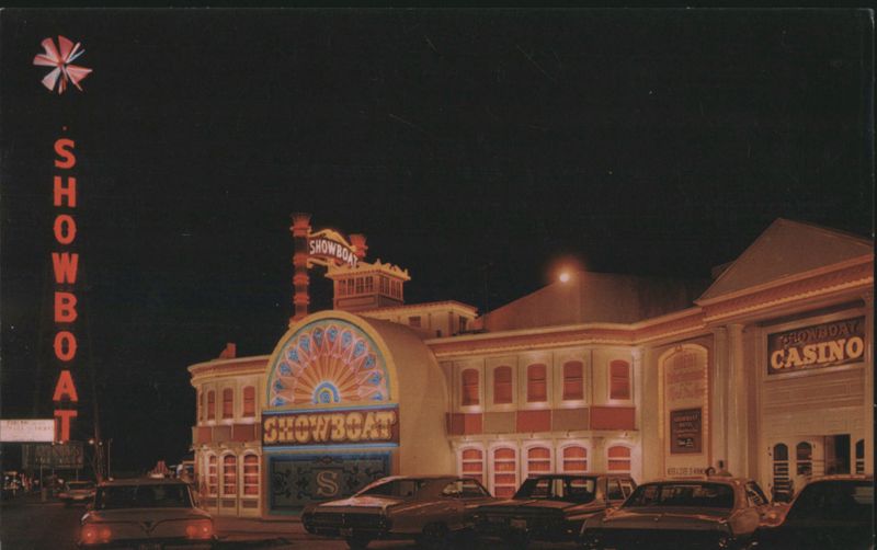 Showboat Hotel & Casino at Night, Las Vegas Nevada