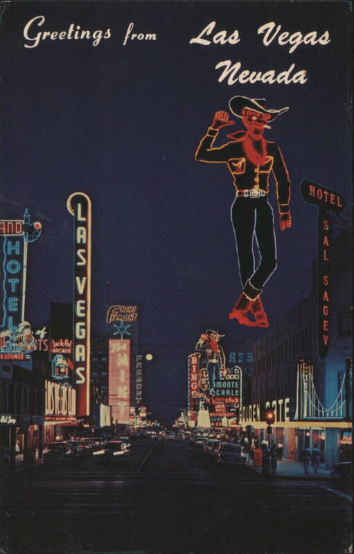 Las Vegas, Nevada - Fremont Street at Night D. Lidikay Union Pacific R.R.