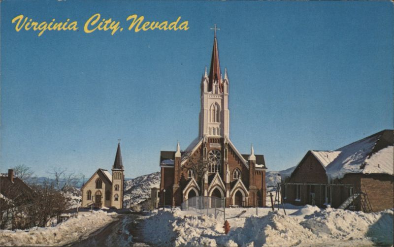 St. Mary's & St. Paul's Churches, Virginia City, Nevada