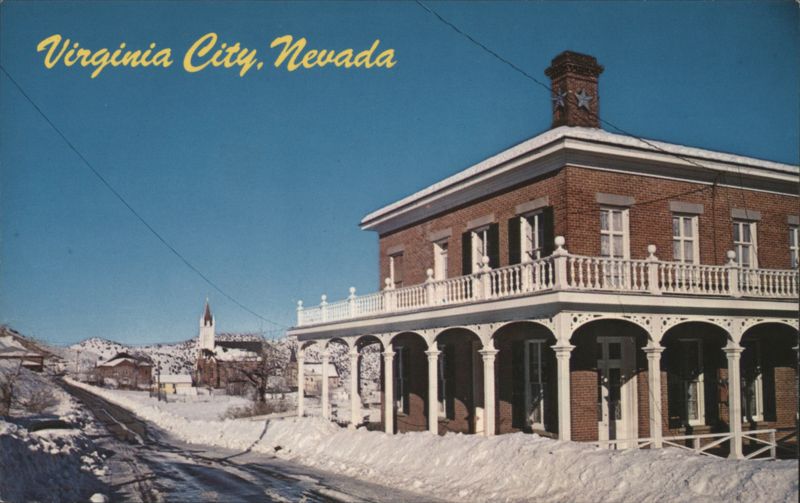 Chollar Mansion and St. Mary's, Virginia City, Nevada