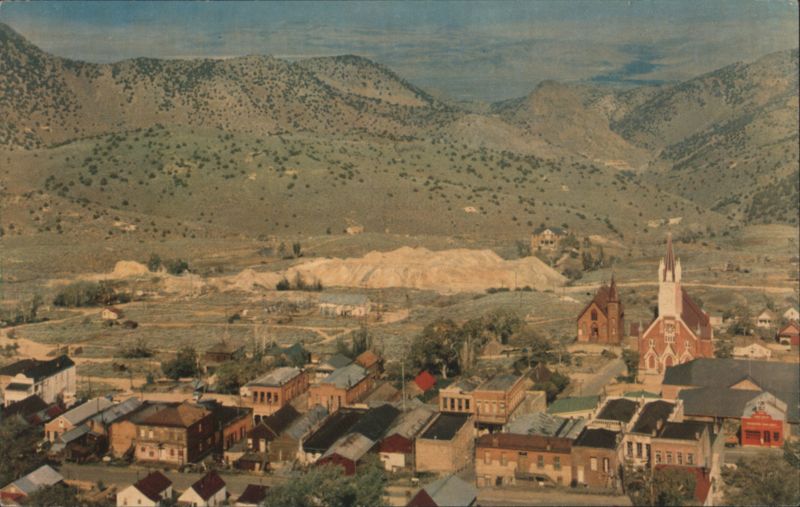 Virginia City, Nevada from Mount Davidson