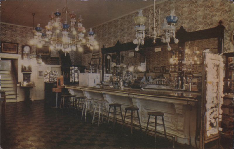 Famous Crystal Bar Interior, Virginia City Nevada