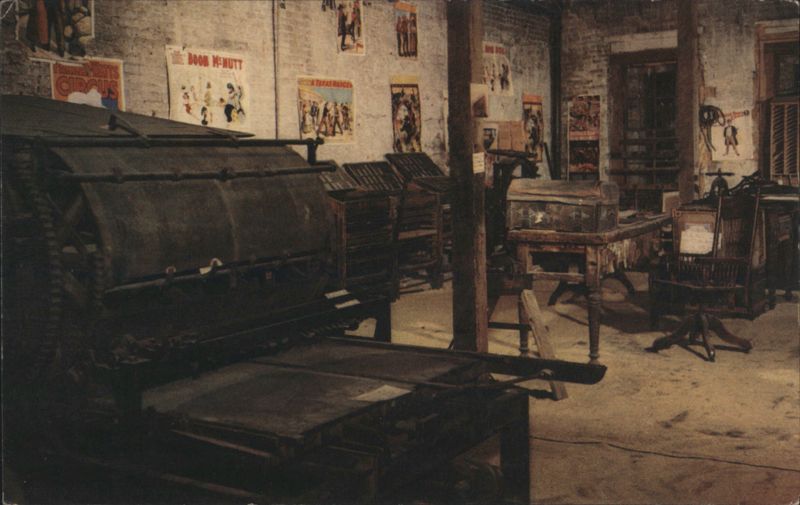 Hoe Flat-Bed Press, Mark Twain Museum Virginia City Nevada