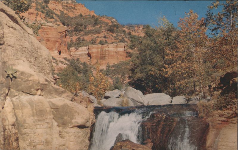 Oak Creek Falls, Red Rock Formations, Sedona Arizona
