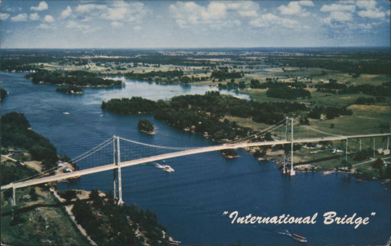 International Bridge, St. Lawrence River New York Canada