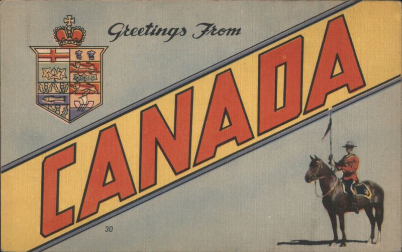 Greetings From Canada, RCMP & Coat of Arms Misc. Canada
