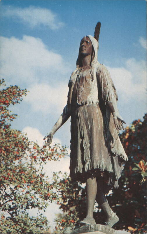 Pocahontas Statue, Jamestown, VA Virginia William Ordway Partridge, Walter H Miller