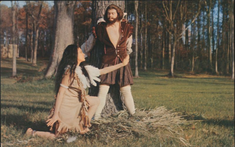 John Smith and Pocahontas, Jamestown, Virginia Walter H. Miller