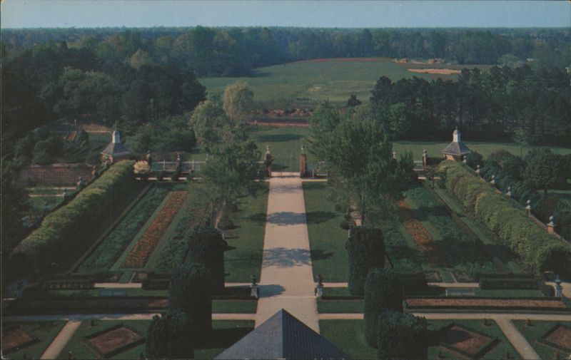 The Palace Gardens, Williamsburg, VA Virginia Walter H. Miller