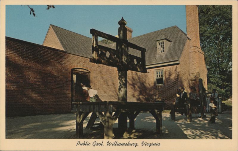 Public Gaol and Pillory, Williamsburg, Virginia
