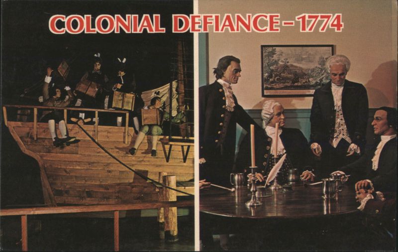 Colonial Defiance 1774, Williamsburg Wax Museum Scenes Virginia