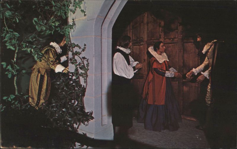 Lady Rebecca at the Court of King James I, Wax Museum Williamsburg Virginia