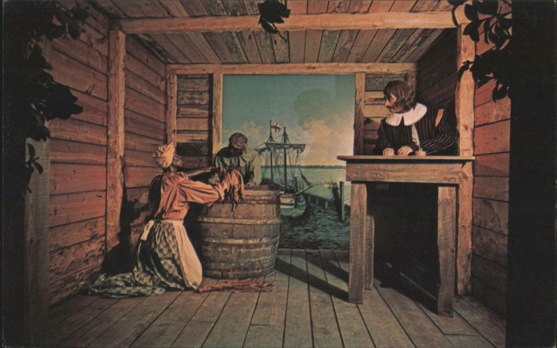 Tobacco Trade Diorama, Williamsburg National Wax Museum Virginia