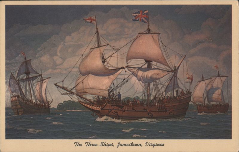 The Three Ships, Jamestown, Virginia Griffith Baily Coale