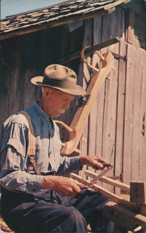 Newton Hylton of Meadows of Pan Shaping Ox Yoke Men