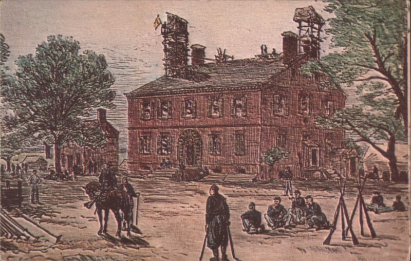 Berkeley Plantation House, Civil War Sketch by Alfred R. Waud Richmond Virginia