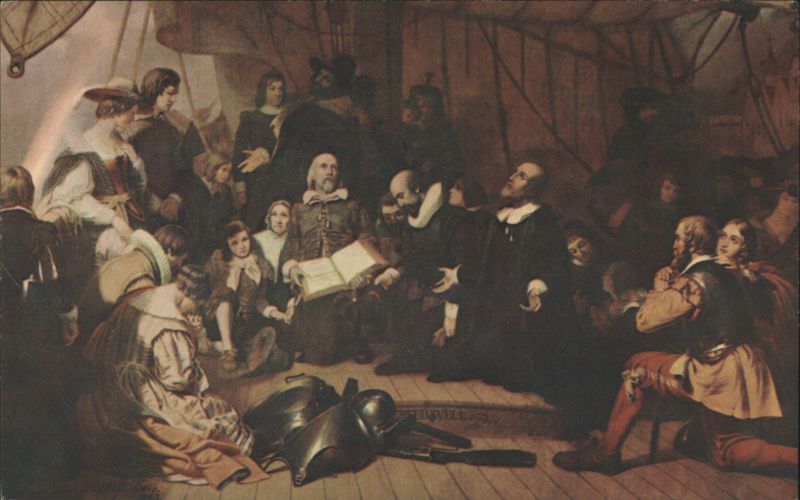 Embarkation of the Pilgrims by Robert W. Weir