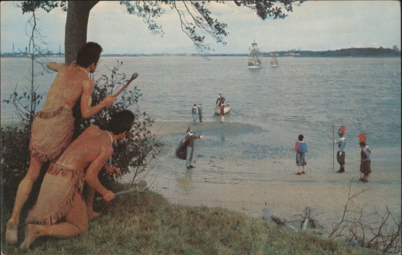 Recreating the Landing at Jamestown in 1607 Virginia