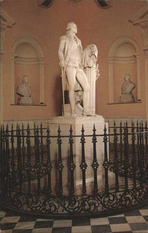 Statue of George Washington by Houdon, State Capitol Richmond Virginia